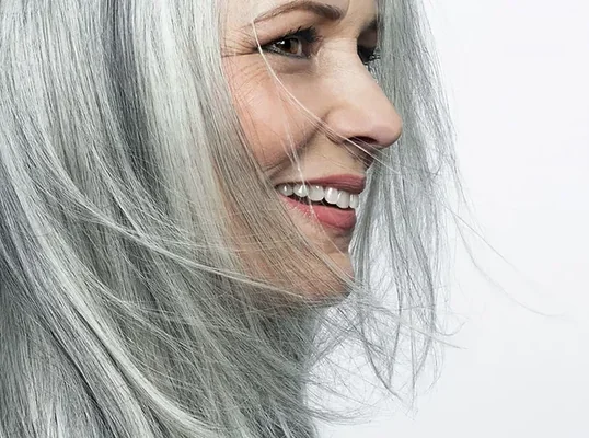 Окрас в седой тон